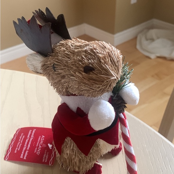 🎄3 for $20 item🎄 NWT Straw Christmas Moose Santa - Picture 2 of 3